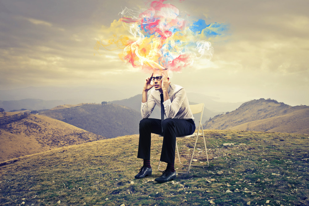 Creative designer is thinking